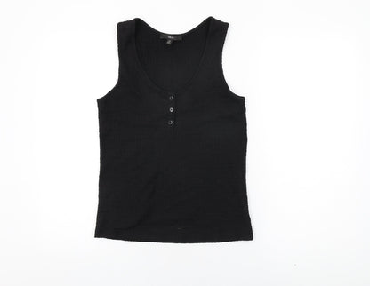 Womens UK Size 8 NEXT Black Basic T-Shirt