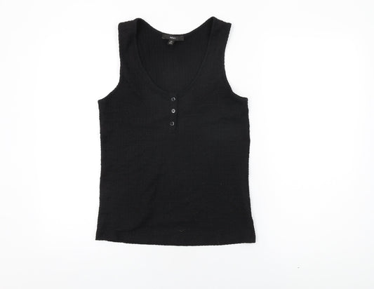 Womens UK Size 8 NEXT Black Basic T-Shirt