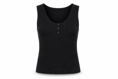 Next Womens Black Polyester Basic T-Shirt Size 8 Scoop Neck