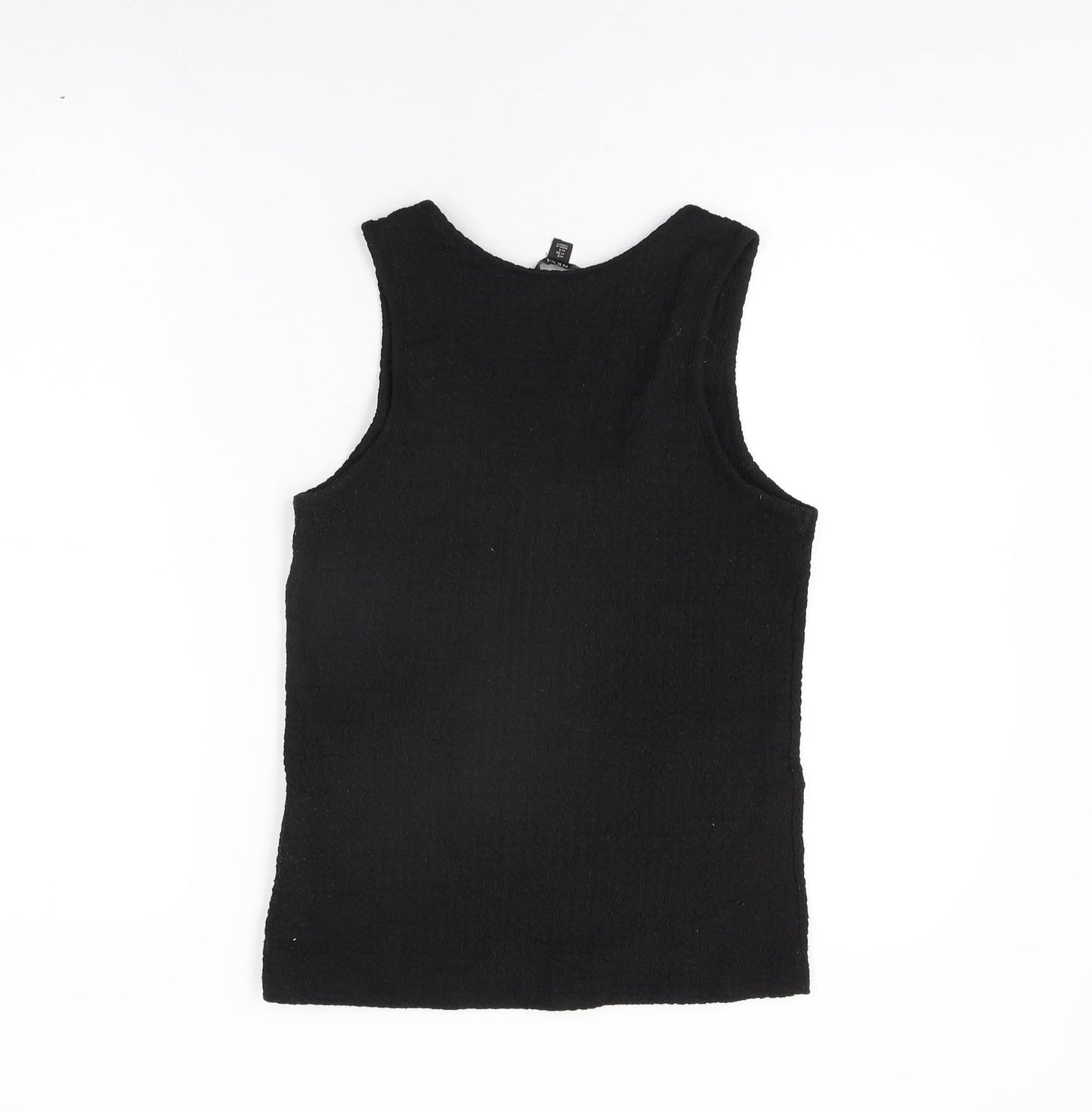 Womens UK Size 8 NEXT Black Basic T-Shirt