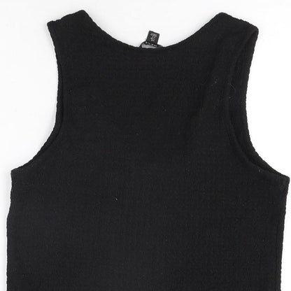 Womens UK Size 8 NEXT Black Basic T-Shirt
