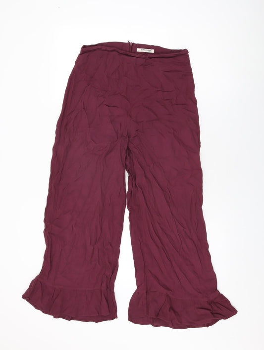 Womens UK Size 10 Glamorous Regular Fit  Purple Trousers