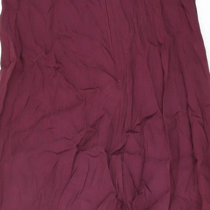 Womens UK Size 10 Glamorous Regular Fit  Purple Trousers