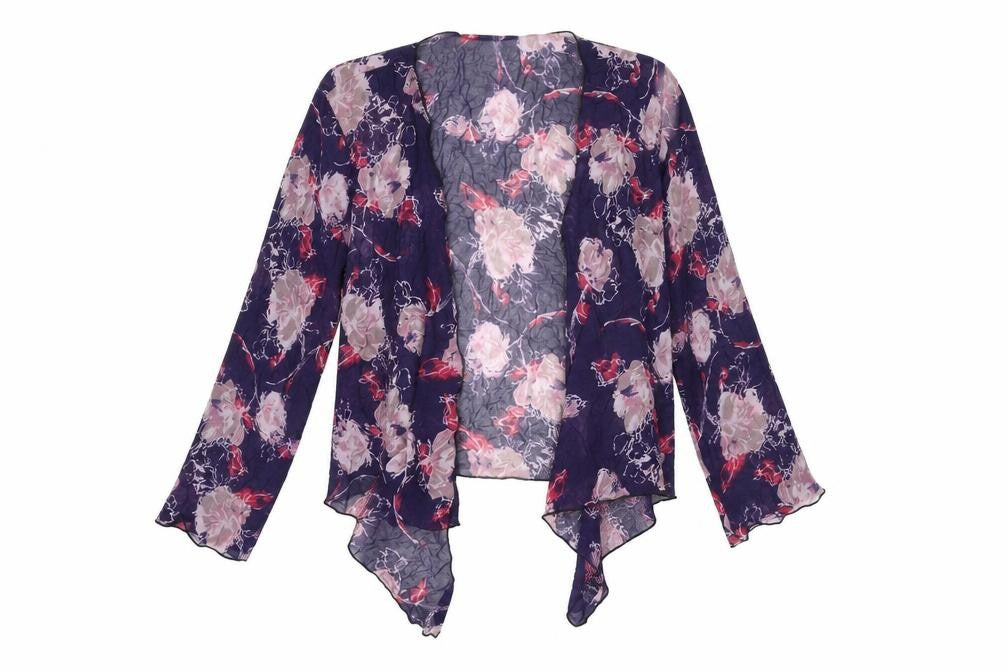 Womens UK Size S Adini Blue Kimono T-Shirt