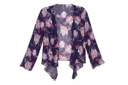 Womens UK Size S Adini Blue Kimono T-Shirt