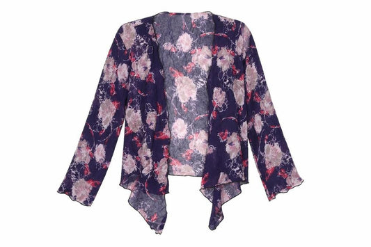 Womens UK Size S Adini Blue Kimono T-Shirt