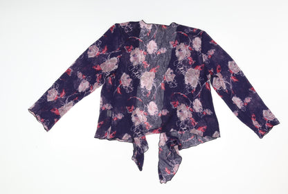 Womens UK Size S Adini Blue Kimono T-Shirt