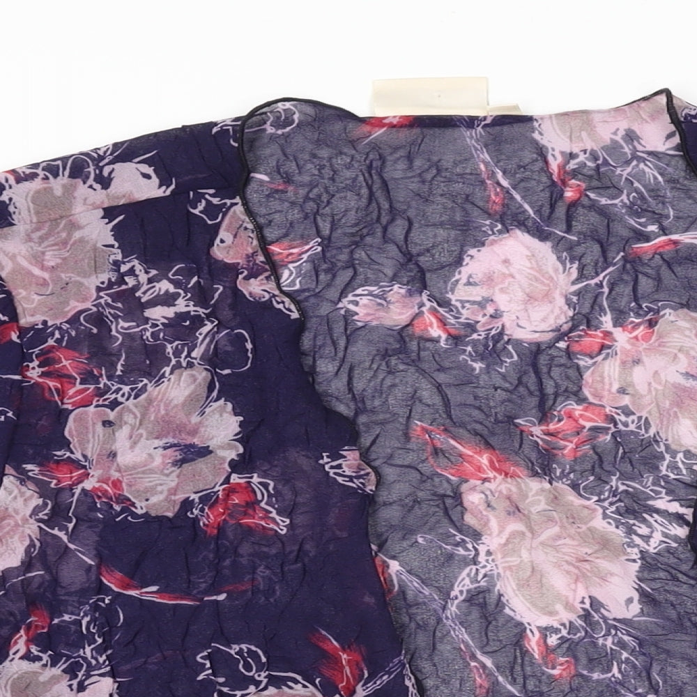 Womens UK Size S Adini Blue Kimono T-Shirt
