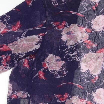 Womens UK Size S Adini Blue Kimono T-Shirt