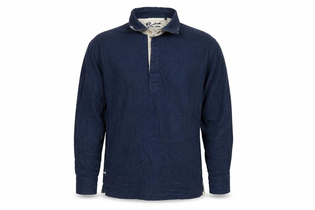 Ryderwear Mens Blue Cotton Button-Up Size M Collared Button