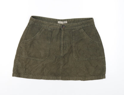 Womens UK Size 14 Denim & Co. A-Line Corduroy Skirt