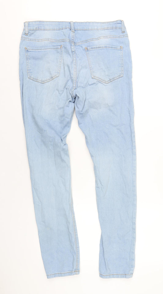 Denim & Co. Mens Blue Cotton Skinny Jeans Size 36 in L32 in Regular Zip