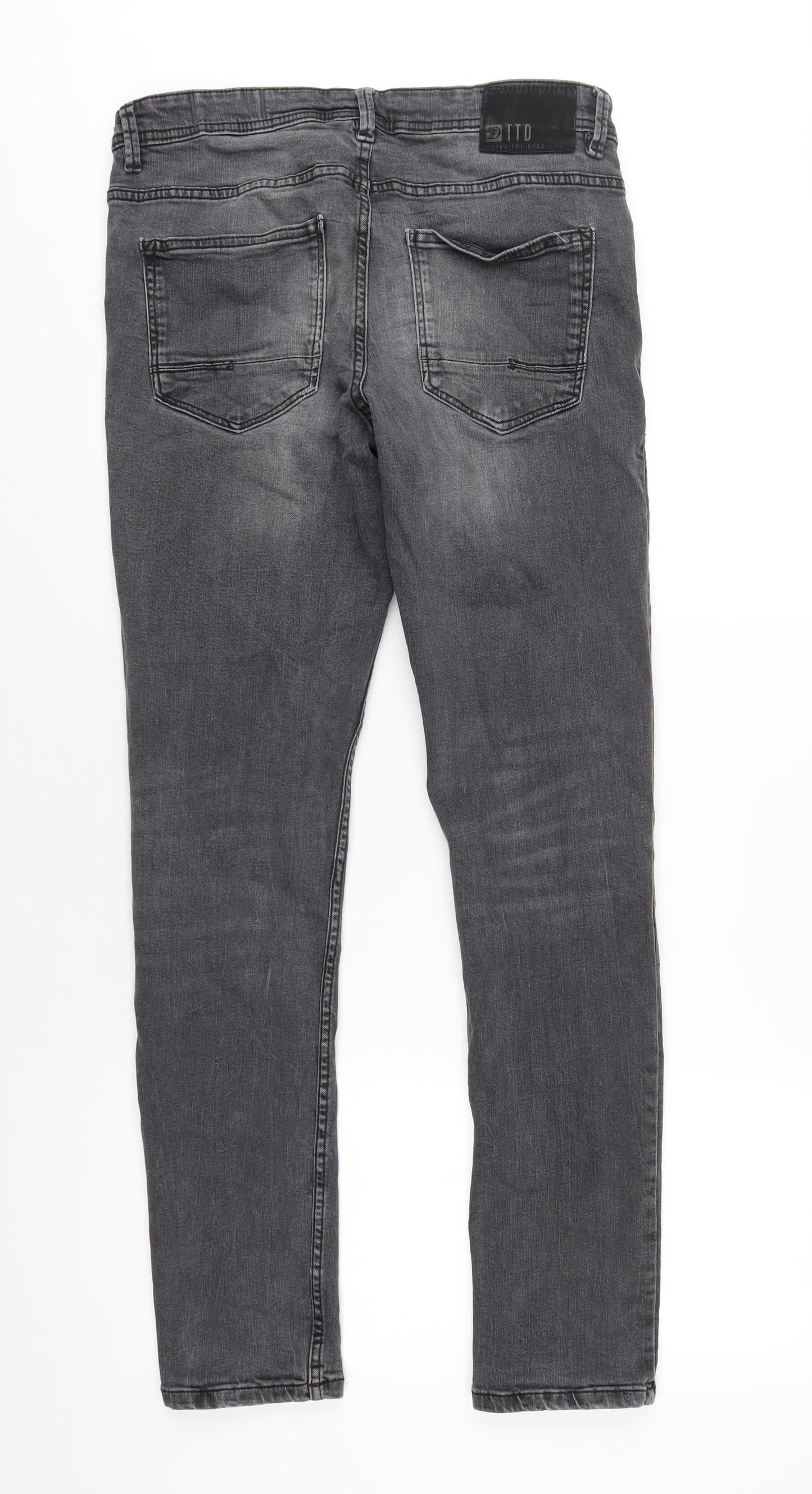Mens UK Size 31 in TOM TAILOR Slim Fit Straight Grey Jeans