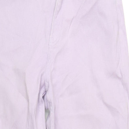 Womens UK Size 10 H&M Regular Fit Mom Purple Jeans