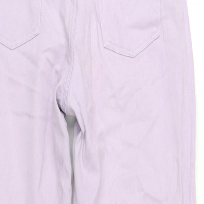 Womens UK Size 10 H&M Regular Fit Mom Purple Jeans