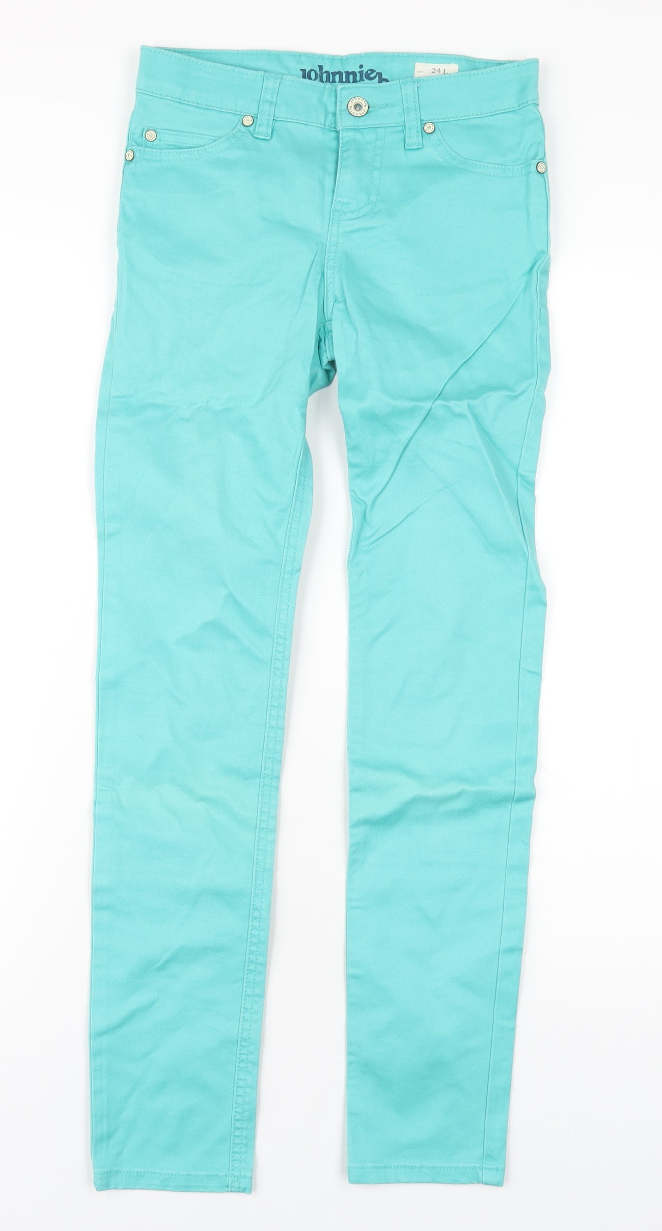 Womens UK Size 24 in Johnnie B Regular Fit Skinny Green Jeans