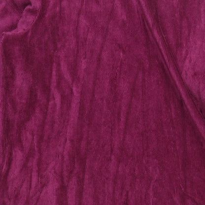Cotton Traders Womens Purple Polyester A-Line Size 18 Round Neck Pullover
