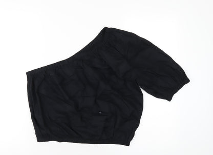 Womens UK Size 16 Marks and Spencer Black Basic T-Shirt