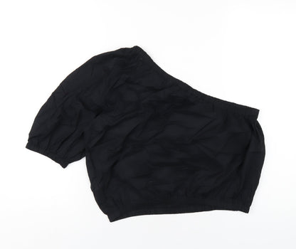 Womens UK Size 16 Marks and Spencer Black Basic T-Shirt
