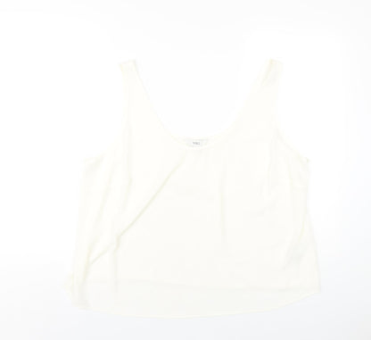 Womens UK Size 20 Marks and Spencer Ivory Basic Tank