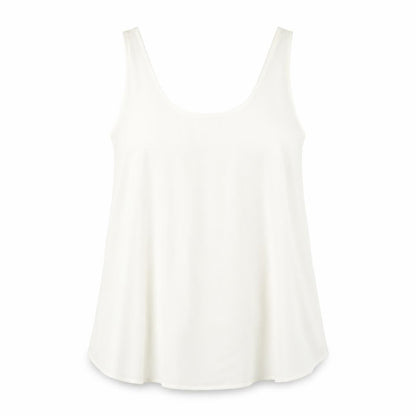 Marks & Spencer Womens Ivory Polyester Basic Tank Size 20 Scoop Neck