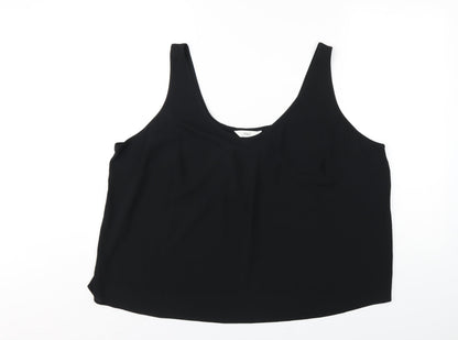 Womens UK Size 24 Marks and Spencer Black Basic Tank