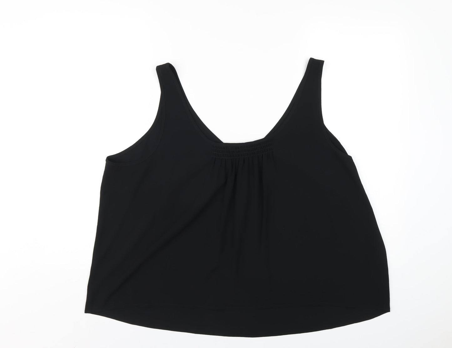 Womens UK Size 24 Marks and Spencer Black Basic Tank