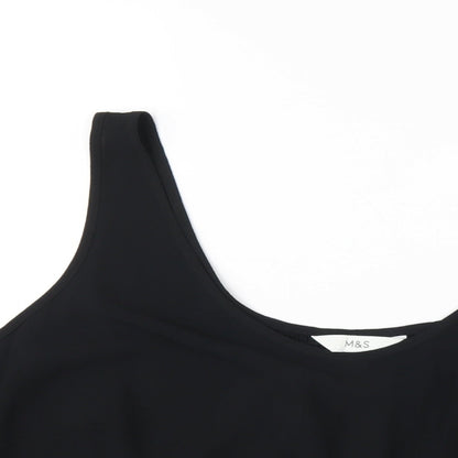 Womens UK Size 24 Marks and Spencer Black Basic Tank