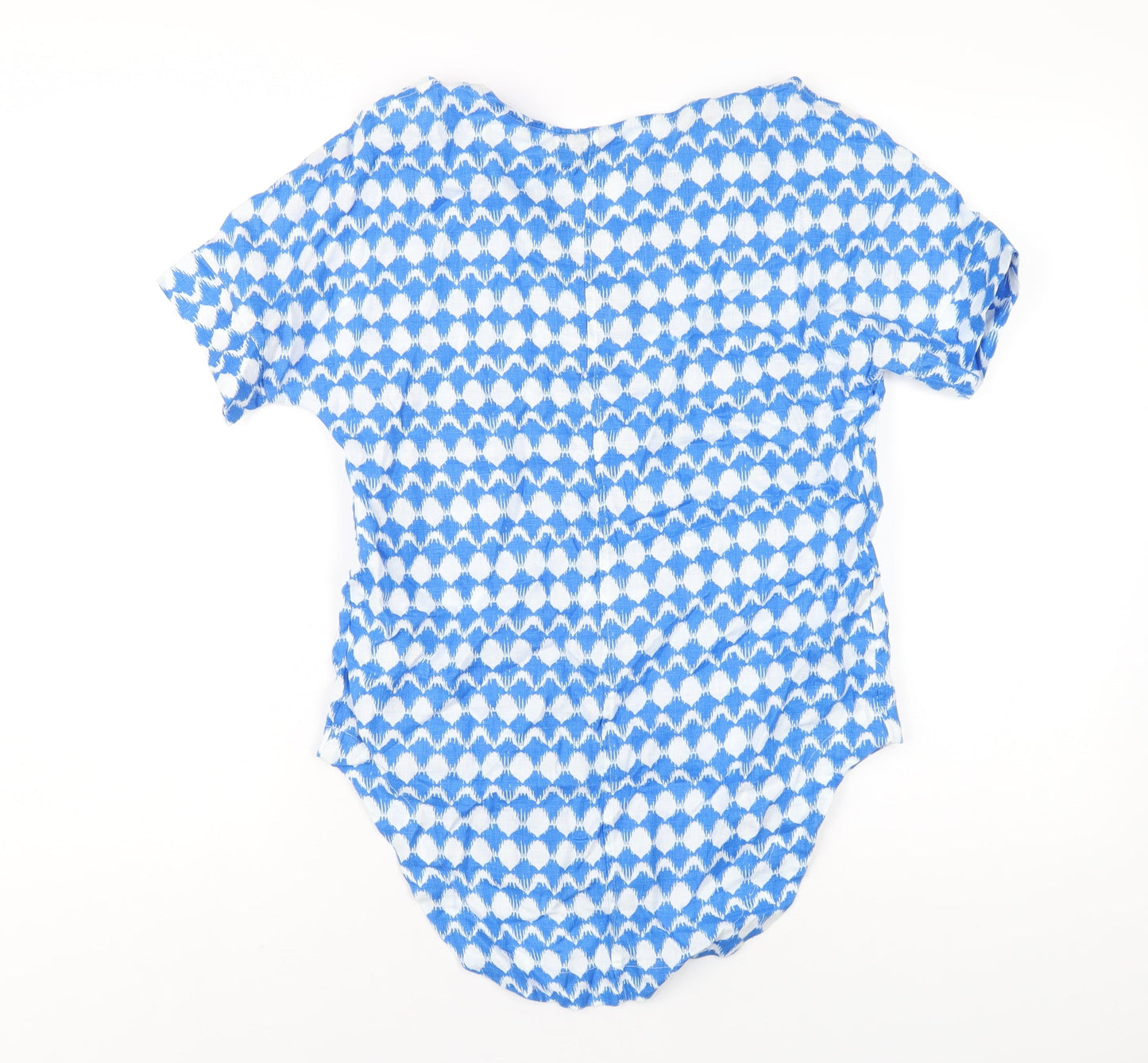 Womens UK Size 6 Marks and Spencer Blue Basic T-Shirt