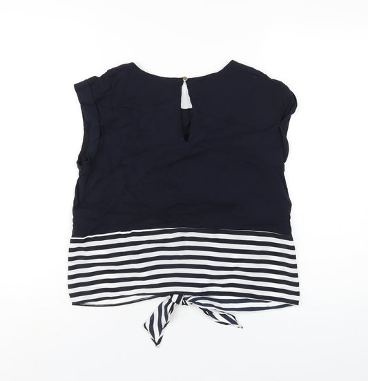 Womens UK Size 12 Oasis Blue Basic T-Shirt