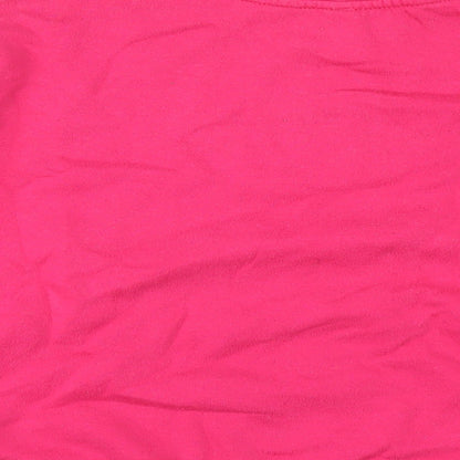 New Look Womens Pink Polyester Pullover Sweatshirt Size 8 Pullover