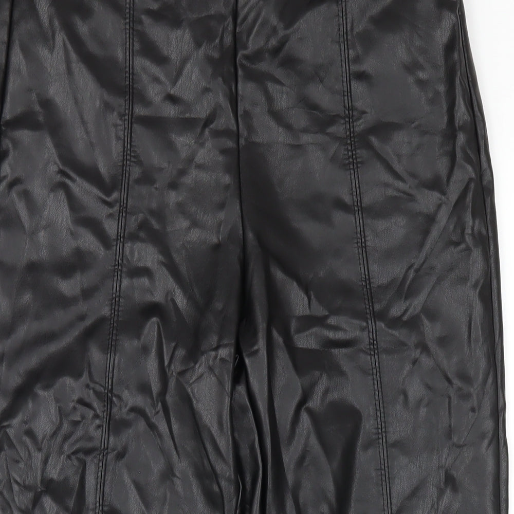 Womens UK Size 10 Marks and Spencer Regular Fit Carrot Black Trousers