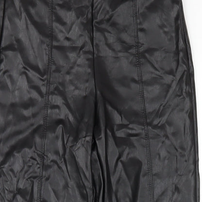 Womens UK Size 10 Marks and Spencer Regular Fit Carrot Black Trousers
