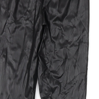 Womens UK Size 10 Marks and Spencer Regular Fit Carrot Black Trousers