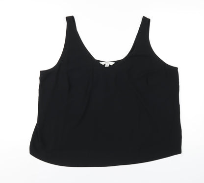 Womens UK Size 20 Marks and Spencer Black Basic Tank