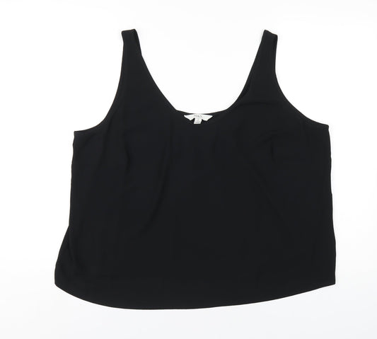 Womens UK Size 20 Marks and Spencer Black Basic Tank