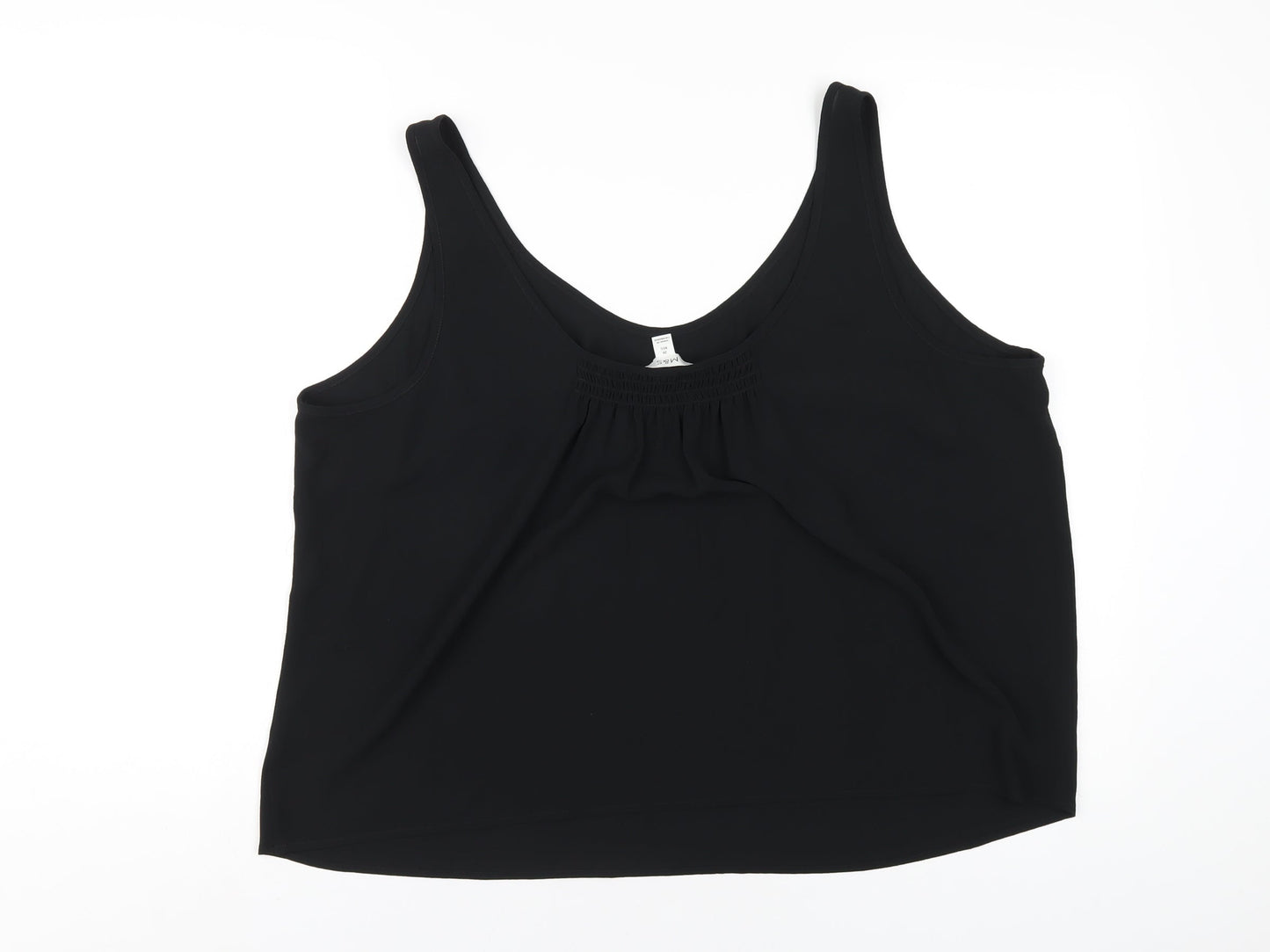 Womens UK Size 20 Marks and Spencer Black Basic Tank