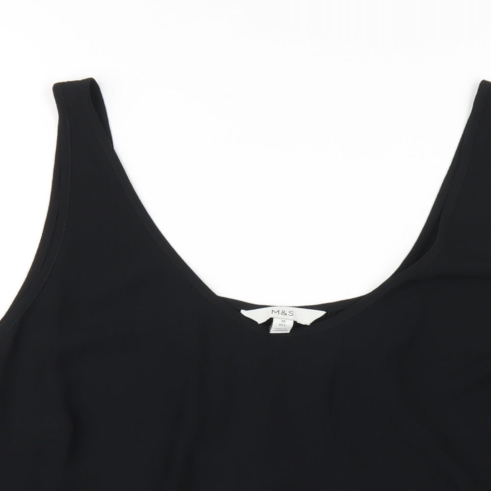 Womens UK Size 20 Marks and Spencer Black Basic Tank