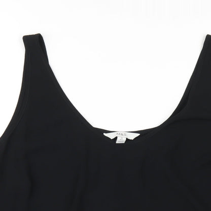 Womens UK Size 20 Marks and Spencer Black Basic Tank