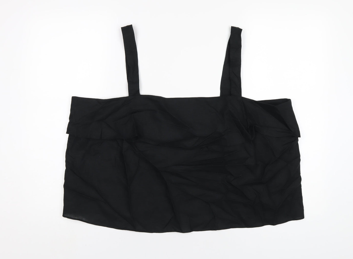 Womens UK Size 22 Marks and Spencer Black Basic T-Shirt