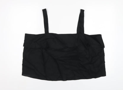 Womens UK Size 22 Marks and Spencer Black Basic T-Shirt