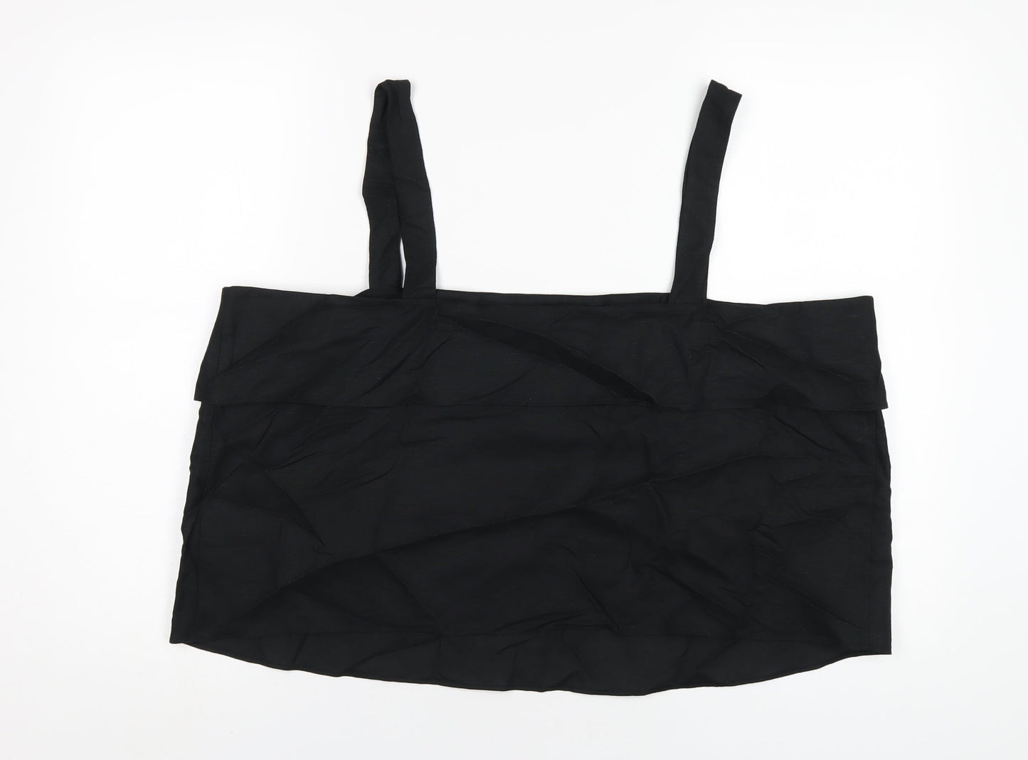 Womens UK Size 22 Marks and Spencer Black Basic T-Shirt