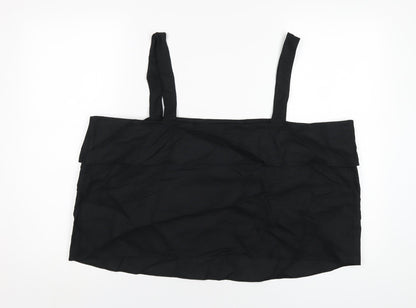 Womens UK Size 22 Marks and Spencer Black Basic T-Shirt