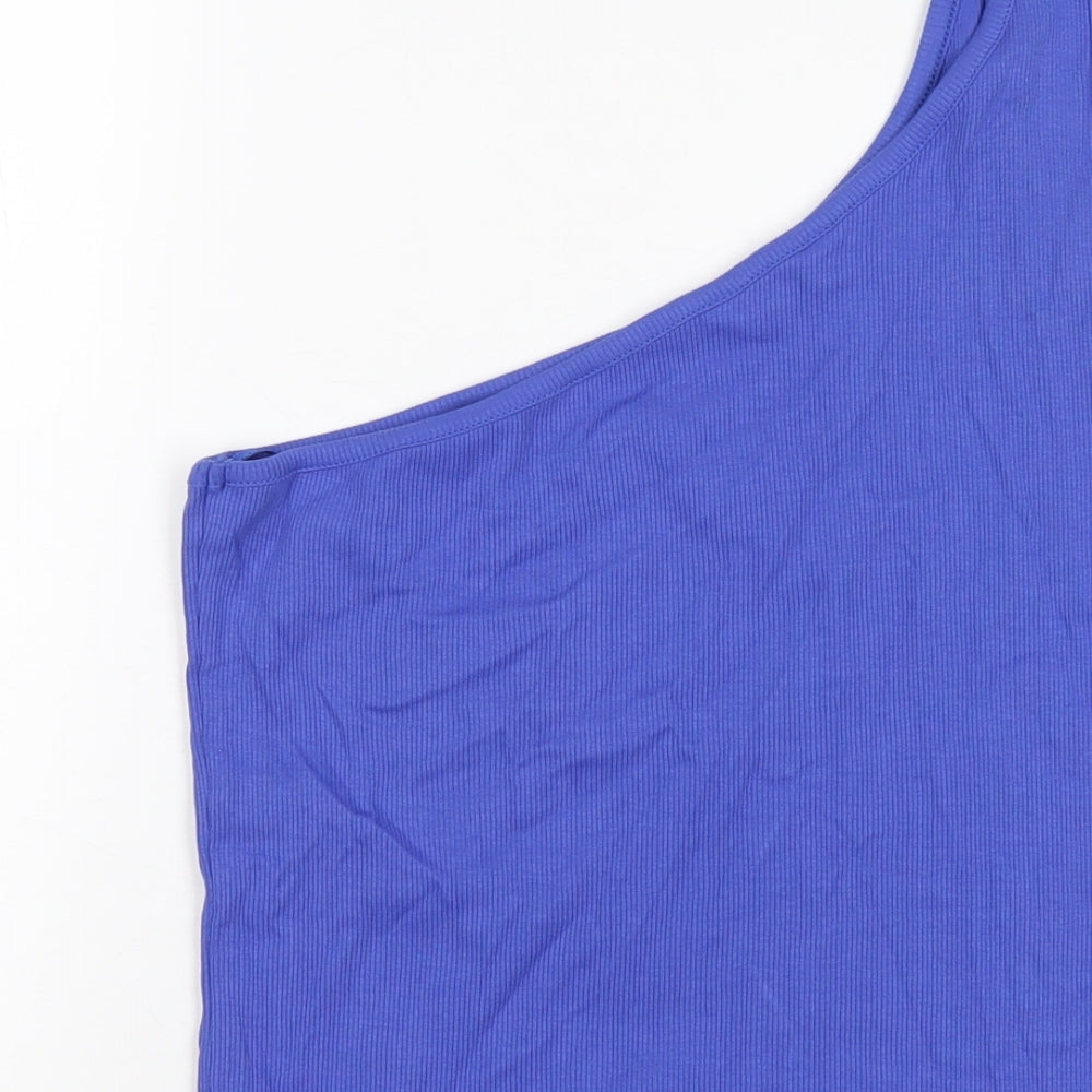 Womens UK Size 16 Marks and Spencer Blue Basic Tank