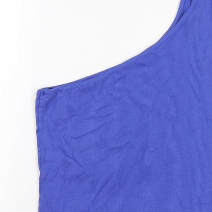 Womens UK Size 16 Marks and Spencer Blue Basic Tank