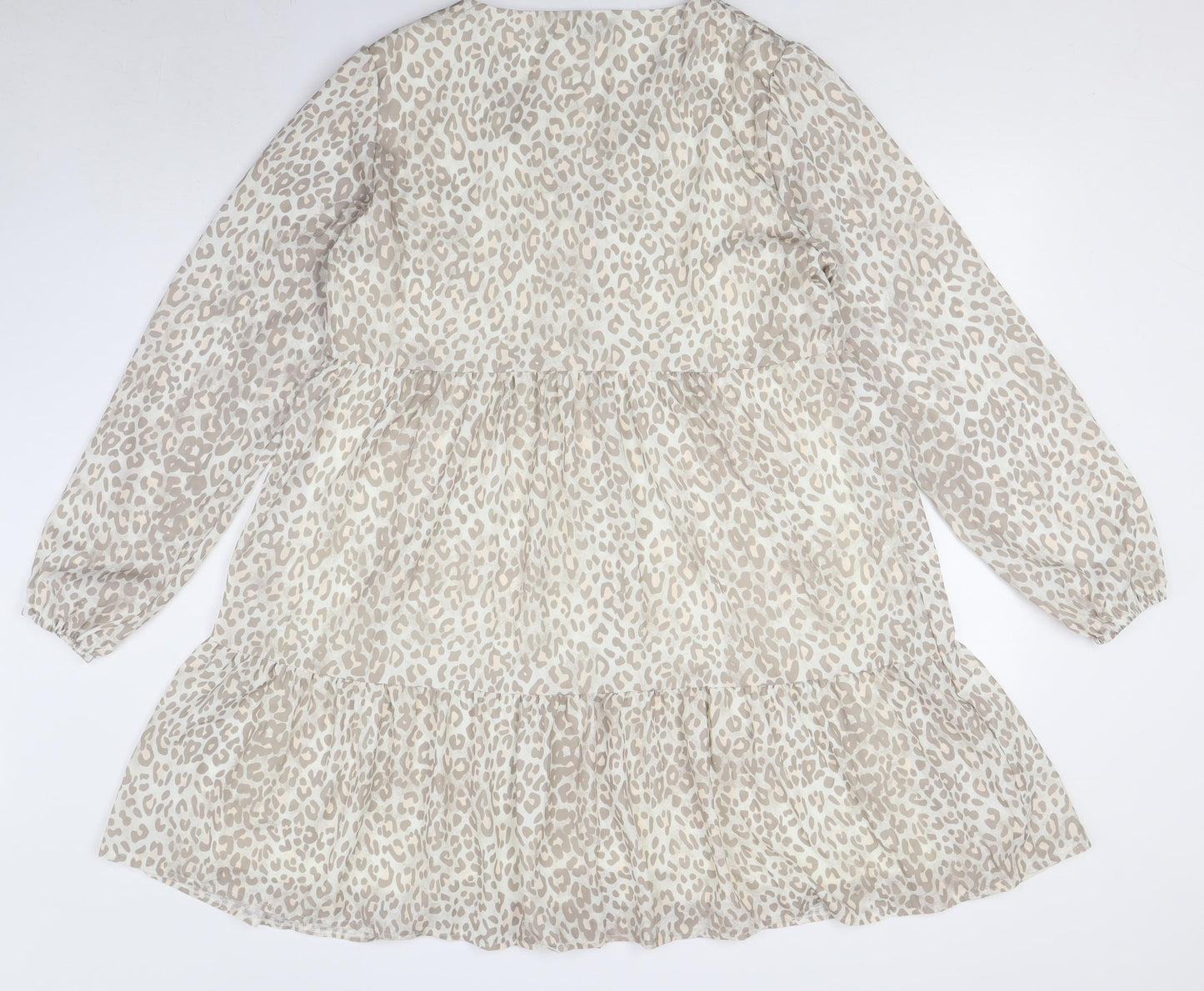 In The Style Women's Beige Animal Print Shift Dress