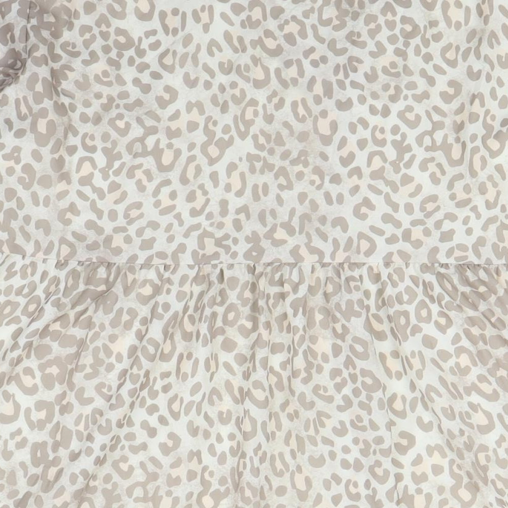 In The Style Women's Beige Animal Print Shift Dress