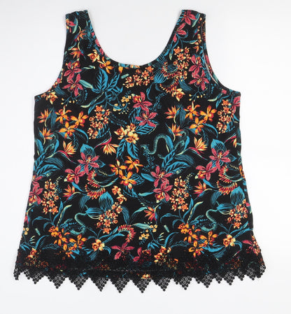 Womens UK Size S Dorothy Perkins Multicoloured Basic Tank