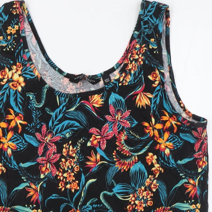 Womens UK Size S Dorothy Perkins Multicoloured Basic Tank