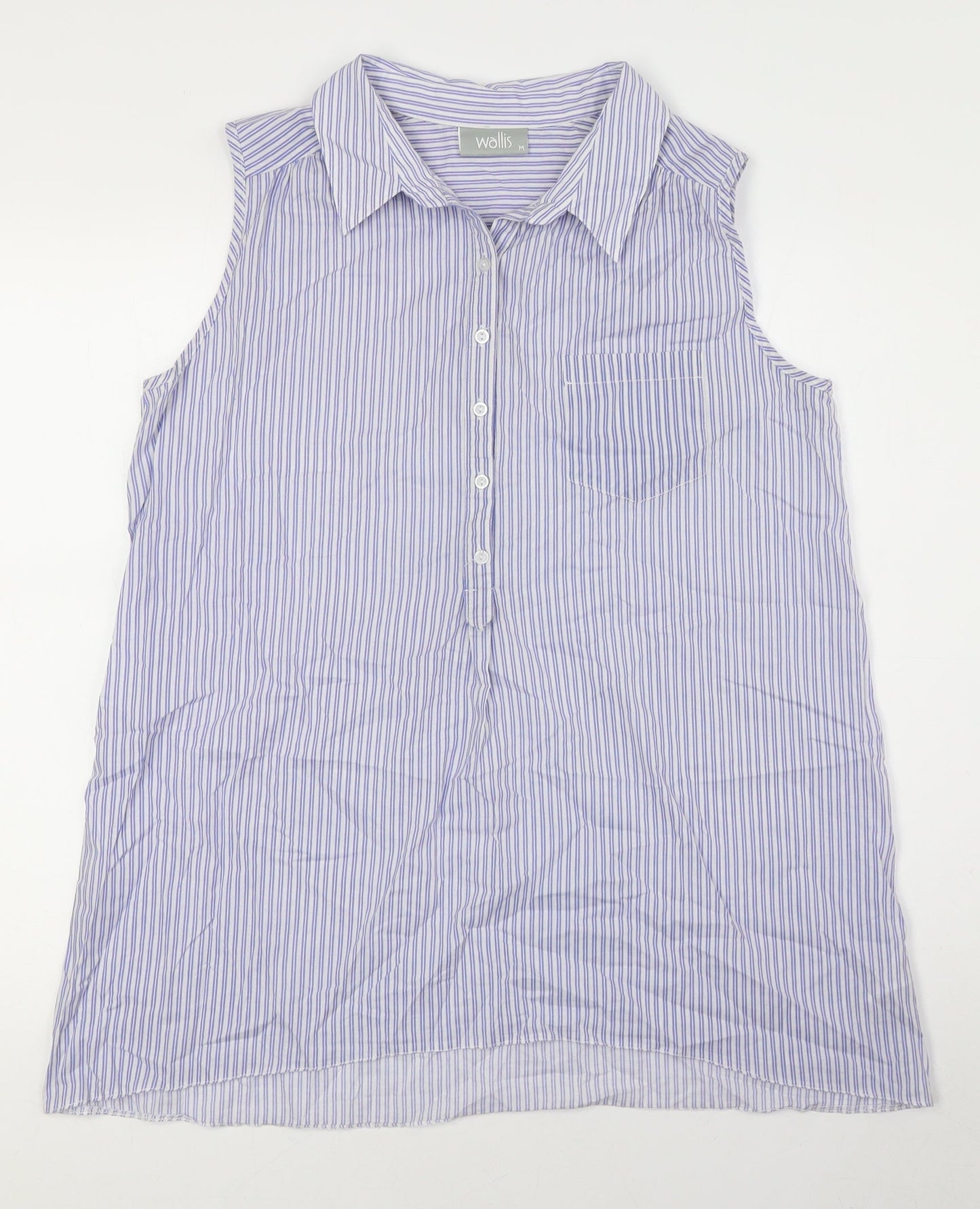 Womens UK Size M Wallis Multicoloured Basic Button-Up